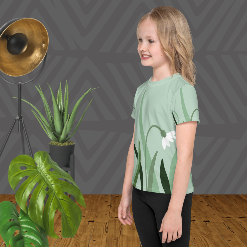 T-Shirt mit Rundhalsausschnitt für Kinder Grün