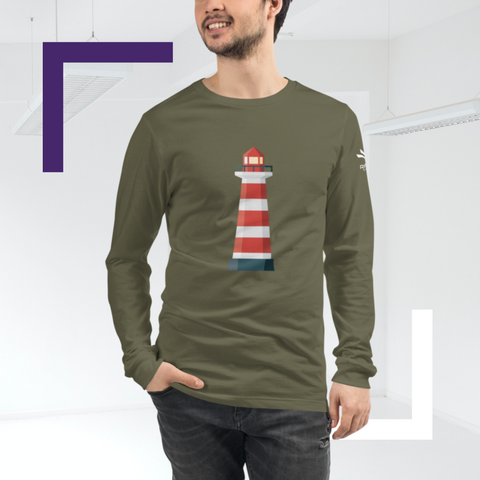 Langärmeliges Unisex-T-Shirt mit RS-LOGO links